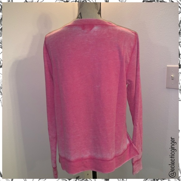 Pink burnout lightweight sweater by Pink Lotus - Picture 5 of 8